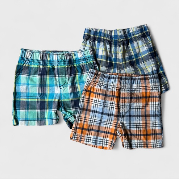 Carter's Other - 🧸 SOLD Carter’s bundle of 3 boys plaid shorts 18mo